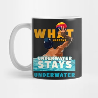 Water Polo What Happens Underwater Stays Underwater Mug